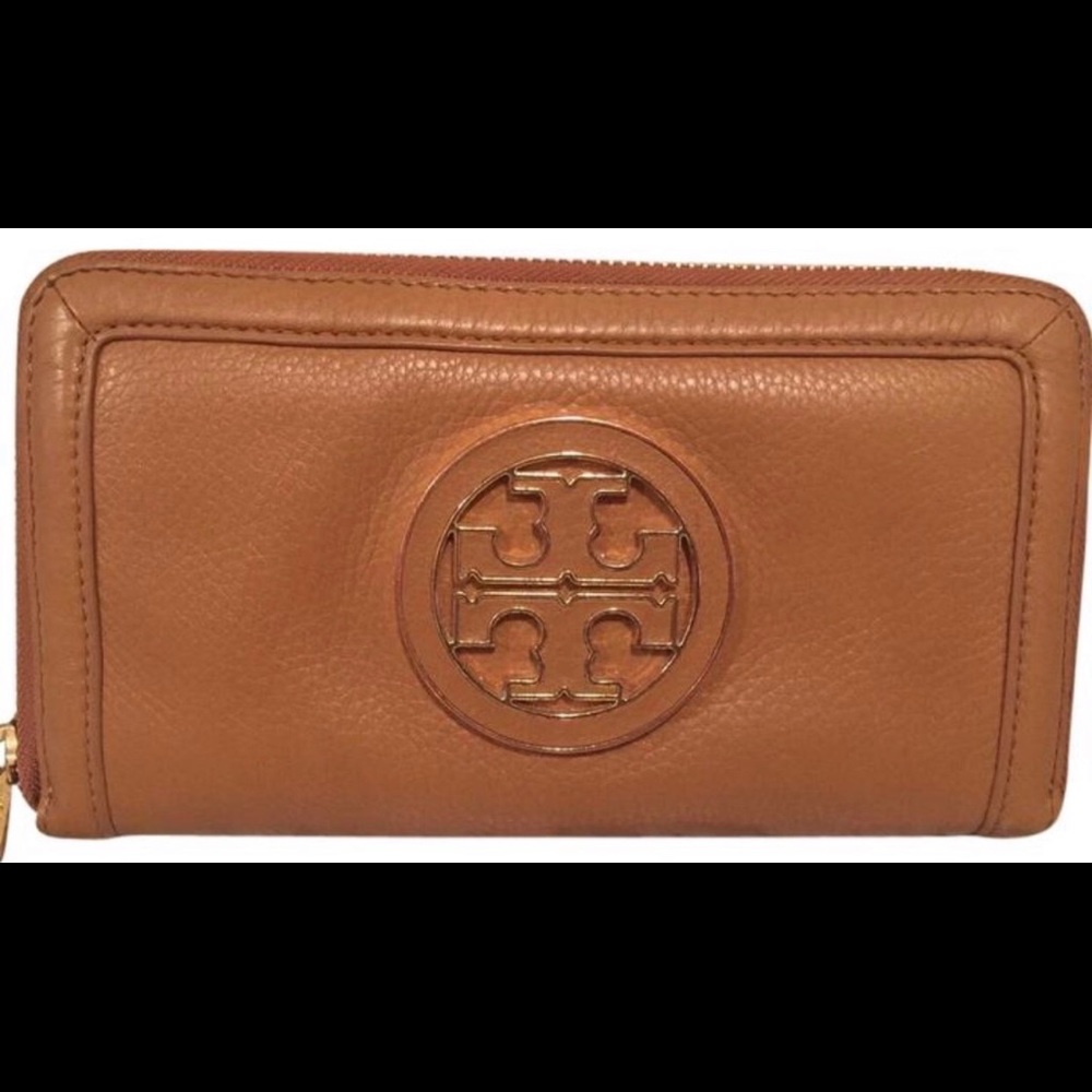 Tan Leather Tory Burch Wallet